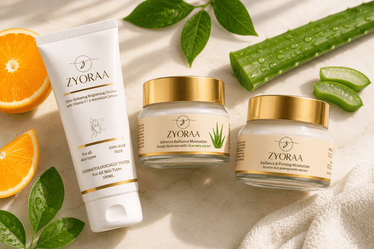 Vitamin C Cleanser and Moisturizer Combo | Zyoraa Guide - ZYORAA