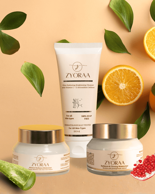 Zyoraa Glow Combo with Cleanser and 2 Moisturizers