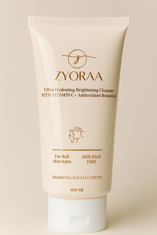 Zyoraa Face Wash – 100ml | Deep Cleanse with Aloe Vera, Green Tea & Vitamin C for Clear, Bright Skin